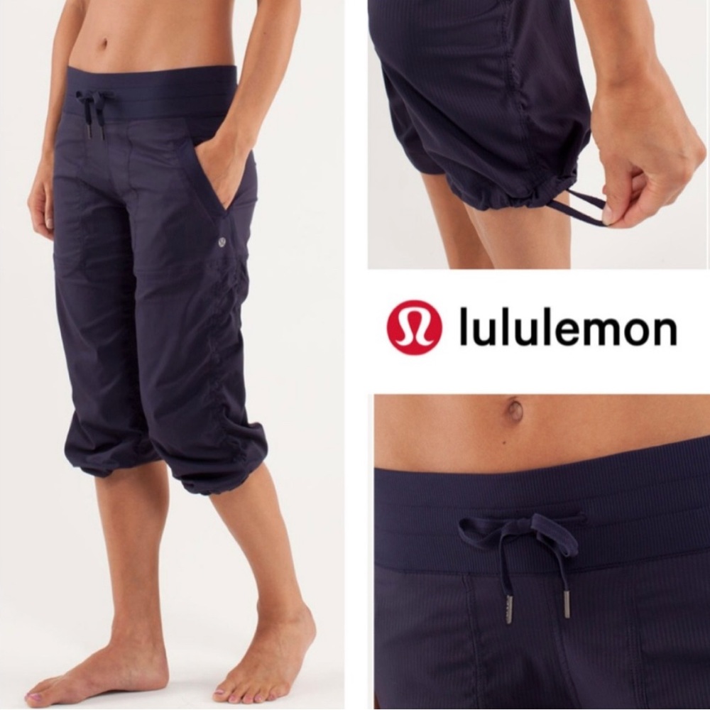 Lululemon Studio Dance Crop 6 Indigo Blue Great condition!